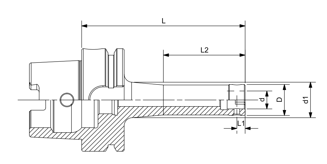 SPECIFICATION OF DIN 69893 HSK-A BORING TOOL HOLDER