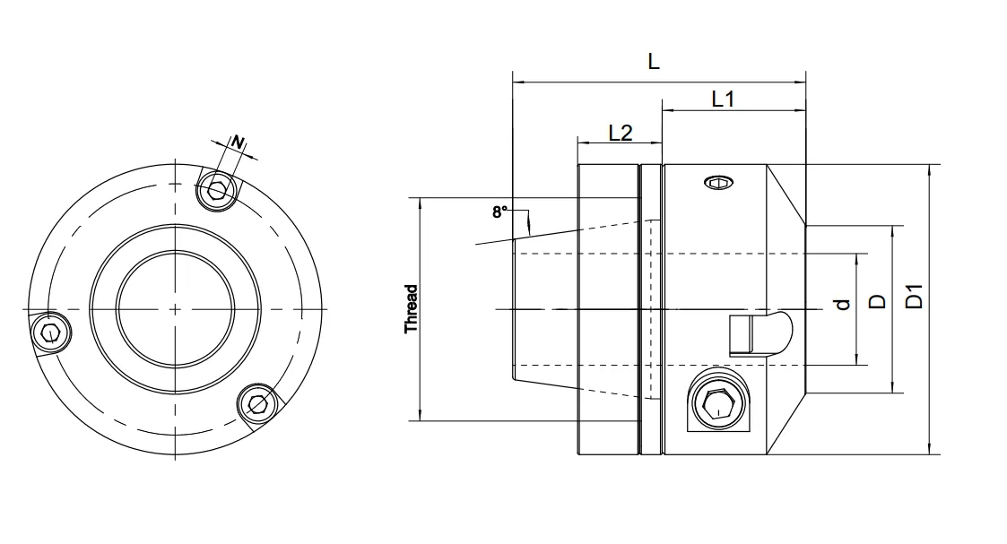 SPECIFICATION OF HYDRAULIC ER COLLET